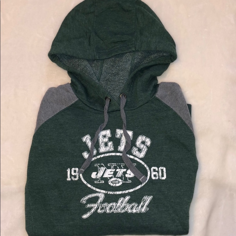 NFL Team Apparel JETS Football Hoodie, Size M